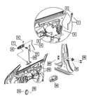 Genuine Mopar Remote Handle Bezel Right US261T5AA. Fixed Price $69.25.