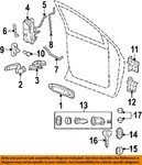 Chrysler Oem 03-10 Ram 1500 Front Door Lock Hardware-cap 4778149. Fixed Price $37.31.