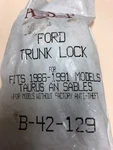 Asp B-42-129, Taurus & Sable Trunk Lock, 1986-1991. Fixed Price $19.99.