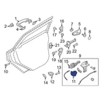 Ford Focus 2012-2014 BF6Z5426413B Rear Left Door Latch Assembly. Fixed Price $189.71.