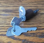 1950 Plymouth Trunk Lock Cyl W/logo Keys Vtg Nos Mopar #1332063 -. Fixed Price $65.00.