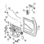 68045173AA Mopar Door Lock Actuator Bracket Front For Ram Truck 1500 Dodge 2010. Fixed Price $43.47.