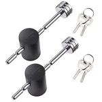 Czc Auto Trailer Tongue Coupler Lock Adjustable 2 Pack, Silver. Fixed Price $32.56.