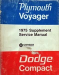 1975 Dodge B100-300 Van Plymouth Voyager Shop Service Repair Manual Supplement. Fixed Price $24.71.