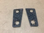 Nos 1956-1962 Corvette Door Latch Striker Anti-skid Plates Gm Of 4649282 B. Fixed Price $29.99.