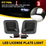 Auxito Smoked Led Rear License Plate Lights For 2003-18 Dodge Ram 1500 2500 3500. Fixed Price $15.99.