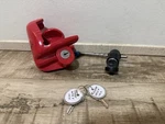 Master Trailer Hitch & Coupler Locks 379ATPY 2847DAT W/ Keys Lot. Fixed Price $40.00.
