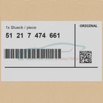 Genuine Bmw 51217474661 -. Fixed Price $74.28.