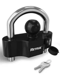 Retrue Universal Coupler Trailer Locks Ball Pack Of 1, Black & Silver. Fixed Price $58.90.