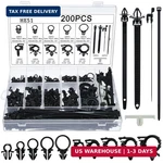 Funnymoom 200PCS Car Wire Loom Routing Clips Push Mount Cable Tie Assortment 15. Fixed Price $39.96.