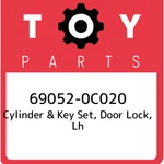 69052-0C020 Toyota Cylinder & Key Set, Door Lock, Lh 690520C020, New Genuine Oem. Fixed Price $78.38.