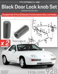 1978-1995 Genuine Porsche Door Lock Knob Set 9285553590270928. Fixed Price $12.37.