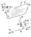 Genuine Mopar Door Cover Left 5097505AA. Fixed Price $15.62.