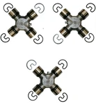 Set Of 3 Universal Joint Kits Front And Rear Greasable W. Snap Rings. Fixed Price $59.56.