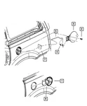 Genuine Mopar Fuel Door To Sliding Link 4894998AB. Fixed Price $22.32.