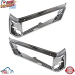 New Front Chrome Headlight Door Left Right Pair For 1981-1985 Chevrolet Caprice. Fixed Price $166.19.