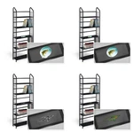 Metal Book Shelf Novelty Themed Logo Black Finish Utility Stand Rack. Fixed Price $139.88.