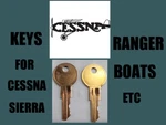 Cessna Sierra PK500-PK984D Set Of 2 Keys All Utility Locks Boat Ignition. Fixed Price $15.99.