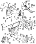 Genuine Mopar Door Latch Knob And Push Rod 5067182AB. Fixed Price $17.66.