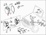 Genuine Mercedes W463 G-class Cabrio Lighting Unit 4638200059. Fixed Price $407.94.