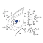 Ford Focus 2012-2014 BF6Z5426412B Rear Right Door Latch Assembly. Fixed Price $197.44.