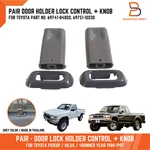 Grey Door Lock Control Holder + Knob Pin For Toyota Pickup 4RUNNER Tacoma 88-97. Fixed Price $17.50.
