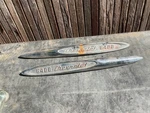 1957 Chevrolet 6400 Truck Fender Emblems Original Chrome Pair Vintage Chevy. Fixed Price $63.99.