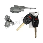New Ignition Cylinder And Door Lock Set For Honda Fit 09-13 W/ Remote Key Shell. Fixed Price $52.68.