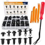Gooacc GRC-33 240PCS Bumper Retainer Clips Car Plastic Rivets Fasteners Push. Fixed Price $23.99.