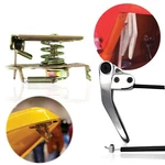 Hood Trunk Latch With Manual Billet Aluminum Pull Lever Release Kit Car Hot Rod. Fixed Price $199.95.