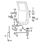 Ford Explorer 2002-2010 F3UZ15221A07A Left Door Latch Cable Seal. Fixed Price $41.69.