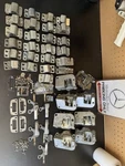 Untested Mercedes W108 W109 W111 Door Latch, Handle, Striker Eye Bulk Parts Lot. Fixed Price $250.00.
