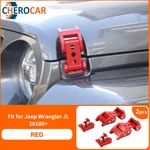 2X Red Hood Latches Catch For 2007+ Jeep Wrangler Jk Jl Jt 3-HOLES Exterior. Fixed Price $36.99.