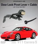 2005 Porsche 911 Carrera Driver Left Door Lock Pivot Lever + Cable. Fixed Price $84.42.