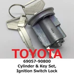 New Toyota Genuine Cylinder & Key Set, Ignition Switch Lock 69057-90800. Fixed Price $112.99.