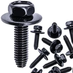 Rexka 10PCS M6 1.0 25MM Metric Hex Head Sems Bolts Body One Size,. Fixed Price $10.35.