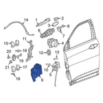 For Dodge Hornet 2023-2025 68613438AA Front Left Door Latch Assembly. Fixed Price $195.68.