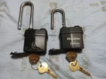 Master 6125 Padlocks New Cylinders & 4 Keys + Top Bottom Security Pins. Fixed Price $38.99.