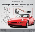 Genuine Porsche 968 Door Lock Linkage Arm (right/ Passenger Side) 94453726202. Fixed Price $79.95.