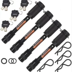 Towworks 5/8" Trailer Hitch Lock Set, Keyed Alike, 4-PACK, #79634, 3-1/4", New!. Fixed Price $69.99.