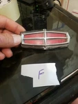 1972 1978 Lincoln Continental Mark Chrome Trunk Lock Emblem D2LB-6543600-AA. Fixed Price $42.99.
