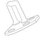 Genuine Nissan Lift-gate Lock Striker Plate 90570-5TA0A. Fixed Price $39.75.
