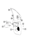 Genuine Mopar Lock Knob Grommet Right 1WA84DX9AA. Fixed Price $6.60.