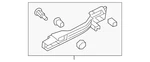 Genuine Honda Handle Base 72182-TBA-A71. Fixed Price $37.23.