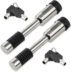 Trailer Hitch Lock Stainless Steel Receiver 5/8" Pin With Anti-rattle 2 Pac. Fixed Price $57.97.
