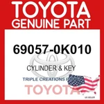 69057-0K010 Genuine Toyota Cylinder & Key 690570K010 Oem. Fixed Price $55.85.