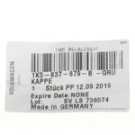 Genuine Volkswagen 2011-2015 Eos Cap 1K5-837-879-B-GRU. Fixed Price $21.94.