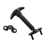 Black Hood Latch & Catch Bracket Pair Set Kit Lh Rh For Jeep Wrangler Cj Dj. Fixed Price $45.94.