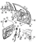 Genuine Mopar Door Latch Knob And Push Rod Right 5028848AA. Fixed Price $11.77.