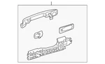 Genuine Nissan Exterior Door Handle 80607-ZX90B. Fixed Price $81.94.